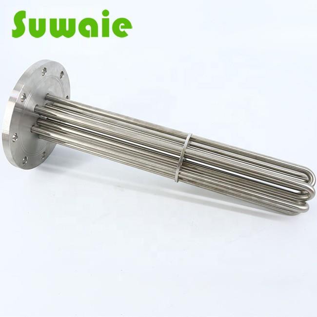 Electric Immersion Heating Element With Round Flange